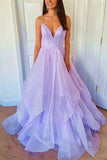 A-line Princess Sweetheart Sleeveless Asymmetrical Organza Sparkling Prom Dress