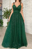 Prom Dresses Long Formal Evening Ball Gowns Side Slit Glitter Dress 2023