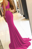 Mermaid / Trumpet Evening Gown Bodycon Dress Formal Court Train Sleeveless High Neck Stretch Fabric with Slit 2023 - dennisdresses