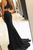 Mermaid / Trumpet Evening Gown Bodycon Dress Formal Court Train Sleeveless High Neck Stretch Fabric with Slit 2023 - dennisdresses