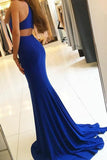 Mermaid / Trumpet Evening Gown Bodycon Dress Formal Court Train Sleeveless High Neck Stretch Fabric with Slit 2023 - dennisdresses