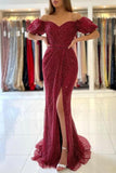 Prom Dresses Long Red Cheap | Evening dresses glitter - dennisdresses