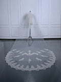 Gorgeous Tulle With Applique Wedding Veils